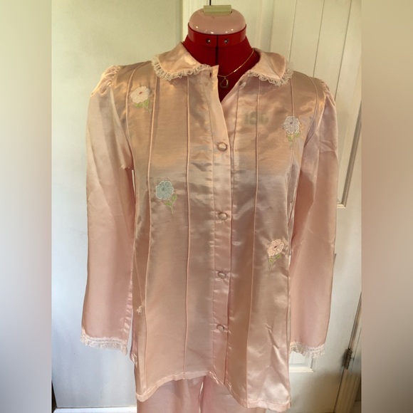 Old English Roses Pajama Set - Pink main image 1